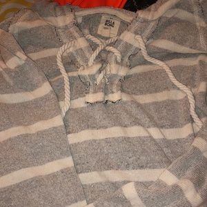 billabong grey and white hoodie